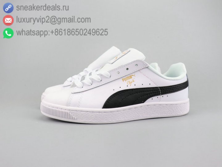 Puma Clyde CREEPER WHITE Unisex Shoes Low White Black Size 36-44